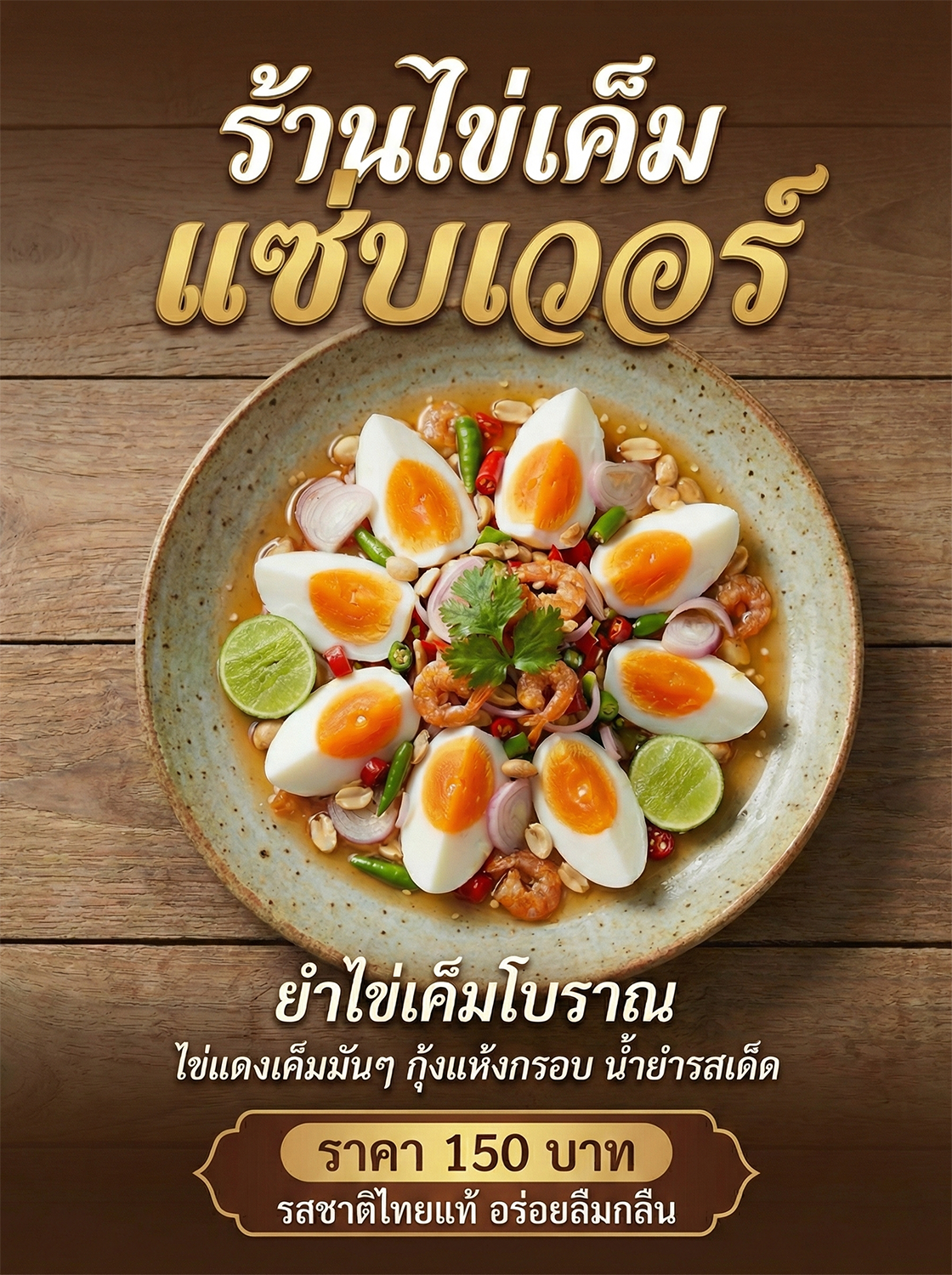 ยำไข่เค็มโบราณ
